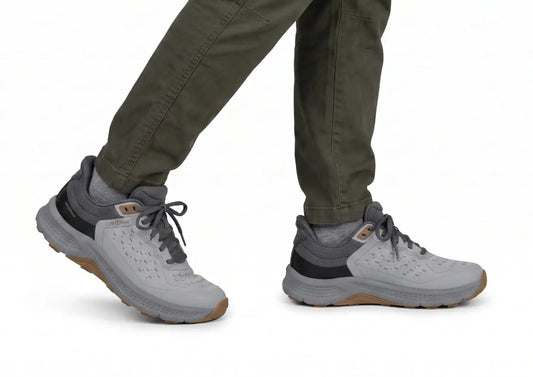 Explorer Trail Low Hands-Free Waterproof - Light Gray/Terracotta